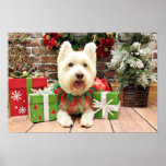 Christmas - Westie - Lucky Print