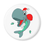 Christmas Whale magnets
