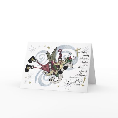 Christmas Whimsical Santa Card