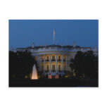 Christmas White House at Night Postcard