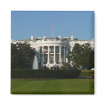 Christmas White House Magnet