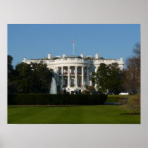Christmas White House Print