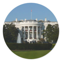 Christmas White House Sticker