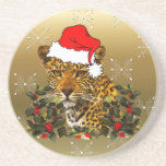 Christmas Wildcat Beverage Coasters