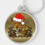 Christmas Wildcat Keychain