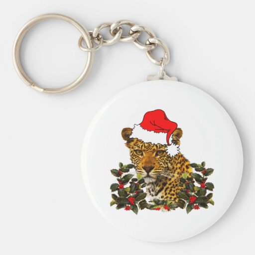 Christmas Wildcat Keychain