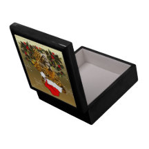 Christmas Wildcat Trinket Boxes