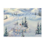 CHRISTMAS WINTER SCENE by SHARON SHARPE postcards