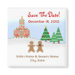 Christmas / Winter Wedding Save The Date Magnet