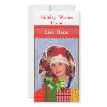 Christmas Wishes Family Photo Card