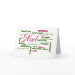 Christmas Word Cloud cards