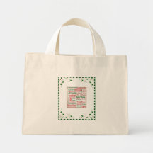 Christmas Word Festival Tote Bag