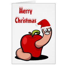 Christmas Worm Card