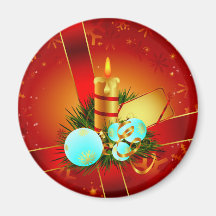 Christmas Wrappings Refrigerator Magnet