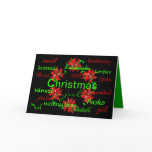 Christmas Wreath Around The World Card