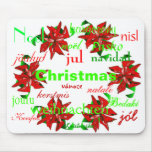 "Christmas Wreath Around The World I" Mousepad