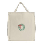 Christmas Wreath Embroidered Bag embroidered bags