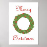 Christmas Wreath Print