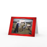 Christmas Xmas VIRGIN MARY AND JOSEPH IN BARN cards