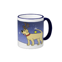 Christmas Yellow Lab Coffee Mug
