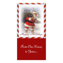 ChristmasSanta, From Our House,to Yours... Custom Photo Card