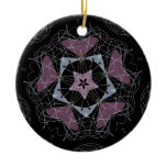 ChristmasStars007Black Ornament