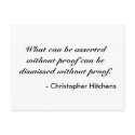 Christopher Hitchens postcards