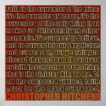 Christopher Hitchens | Surrender of Reason Poster posters