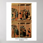 Christ'S Accusation By Pilate By Duccio Print
