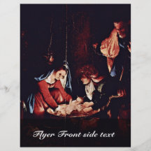 Christ'S Birth, Birth Of Jesus. Painting By Lorenz Flyers