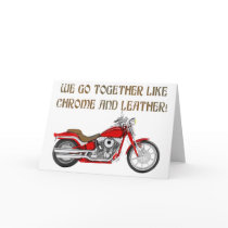 CHROME AND LEATHER CARD