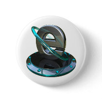 Chrome And Petrol Blue Icons I.Explorer Buttons