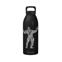 Chrome Bodybuilder Liberty Water Bottle