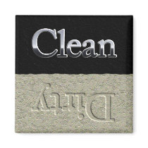 Chrome/Crud dishwasher magnet