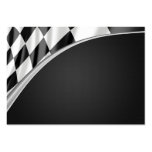 Chrome Curve Flag Business Cards