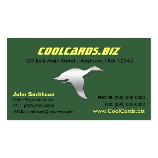 Chrome Business Cards, Chrome Business Card Designs