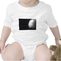 Chrome globe with black background t shirts