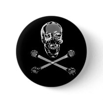 Chrome Pirate and Crossbones