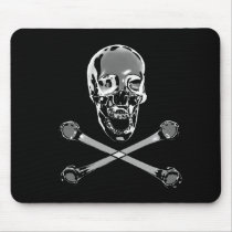 Chrome Pirate Skull And Crossbones