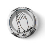 CHROME PRAYING HANDS PINS