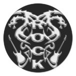 CHROME ROCK 'N ROLL DRAGONS stickers