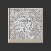 Chrome Rose Grace Pin buttons