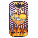 Chrome Scorpion 1 with Candy Apple Honeycomb Samsung Galaxy SIII Cases