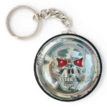 CHROME SKULL KEYCHAIN