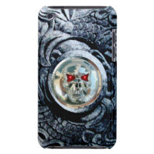 CHROME SKULL WITH FANTASY GRIFFINS iPod TOUCH Case-Mate CASE