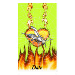 Chrome yellow jacket design 1 with fire and web. business card template