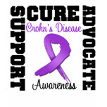 Chron's Disease Support Advocate Cure t-shirts
