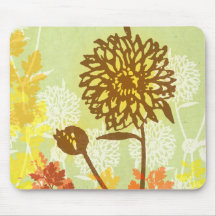 Chrysanthemum Graphic Mousepad