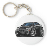 Chrysler 300 Black Car Keychain