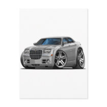 Chrysler 300 Silver Car Postcards